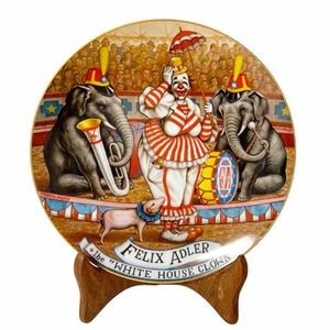 Felix Adler "White House Clown" Collector Plate